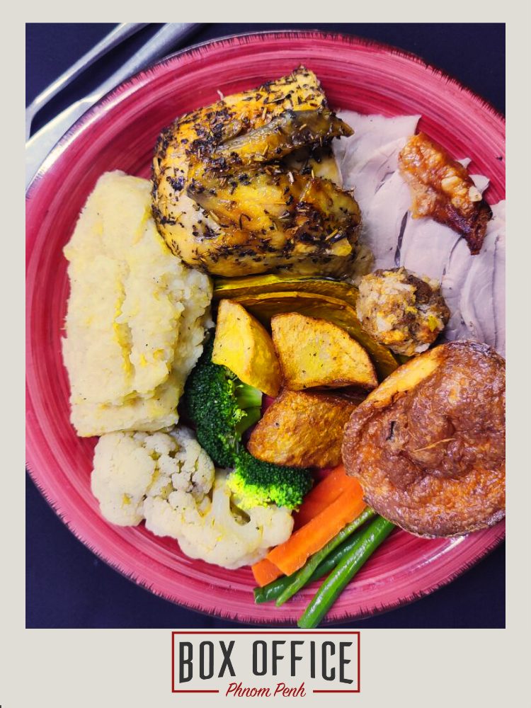 Roast Chicken (1/4) with Pork The Box Office Phnom Penh