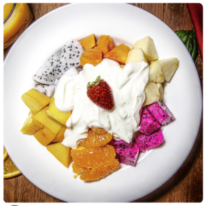Tropical Fruit Bowl with Yoghurt