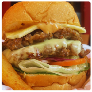 THE MIGHTY D DOUBLE CHEESE BURGER