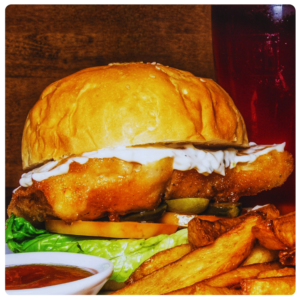 BEER BATTERED FISH BURGER
