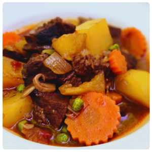 BEEF STEW WITH MASH